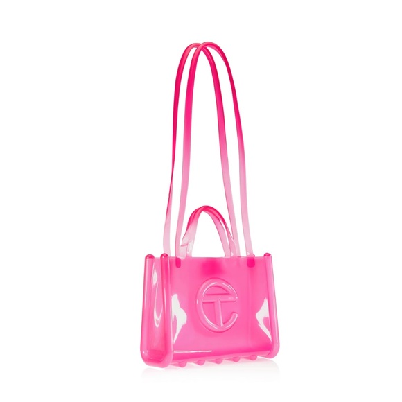 Melissa x Telfar Medium Jelly Shopper - Clear Pink - Picture 7 of 9